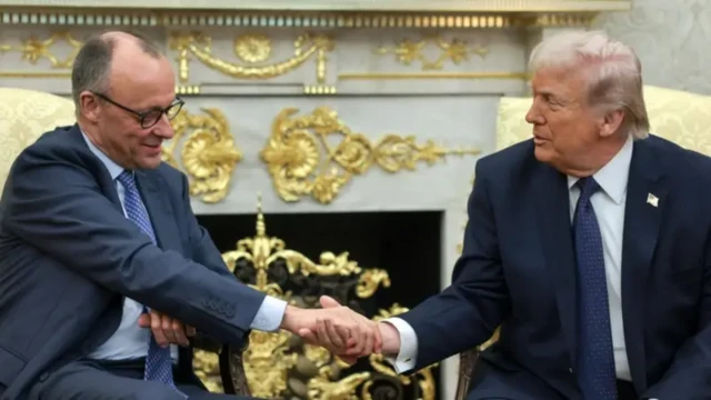 Almanya Başbakanı Friedrich Merz ve ABD Başkanı Donald Trump