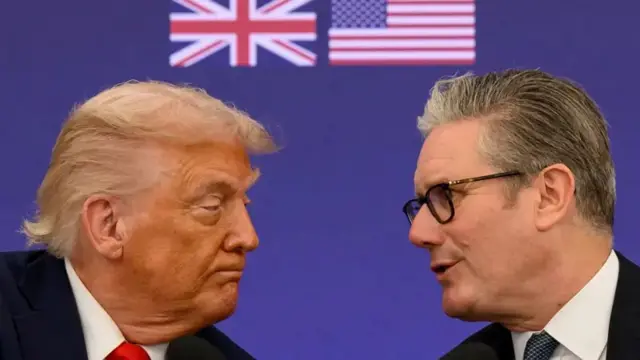 Trump e Starmer