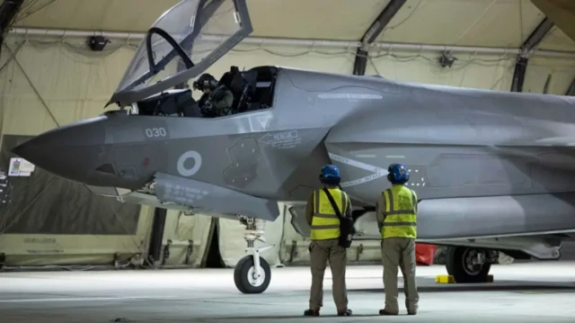 İngiltere Savunma Bakanlığı tarafından paylaşılan görsellerden bir tanesi