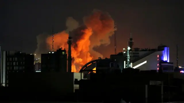 Nke a na-egosi ebe mba Amerịka na Izrel tụrụ ogbunigwe n'isi obodo mba Iran n'ọnwa Maachi 1, 2026