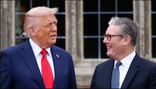 Sir Keir Starmer iyo Trump