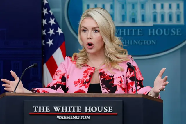 وائٹ ہاؤس کی پریس سیکرٹری کیرولین لیویٹ