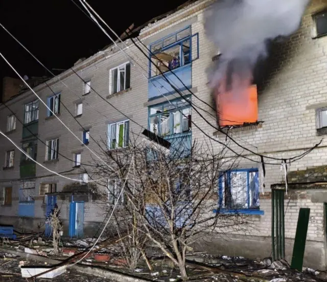 Последствия ночной атаки в прифронтовом Синельниковском районе в Днепропетровской области