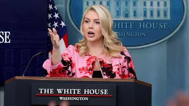 امریکہ کے وائٹ ہاؤس کی پریس سیکرٹری کیرولین لیویٹ