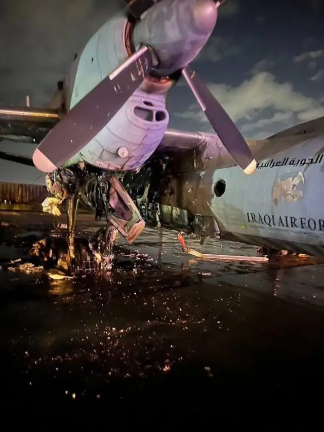 "الطائرة أصبحت خارج الخدمة بسبب حجم الإصابة".