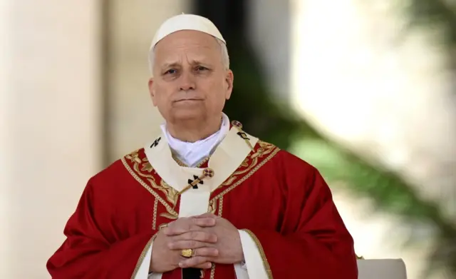 Papa Leo mu misa ya Mashami kuri iki cyumweru gishize