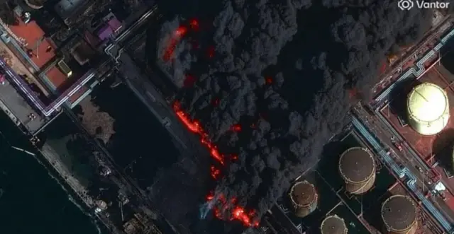 Дым над портом Усть-Луга