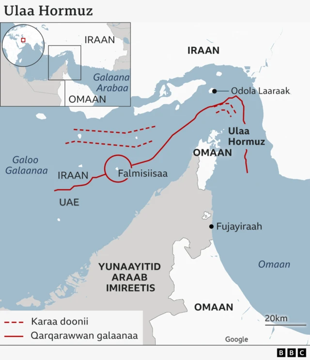Kaartaa Ulaa Hormuuz