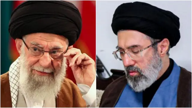 ሟቹ አያቶላ ኻሜኒ እና ይተካቸዋል የሚባለው ልጃቸው ሞጅታባ ኻሜኒ