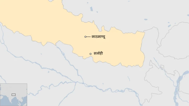 सर्लाहीको नक्सा