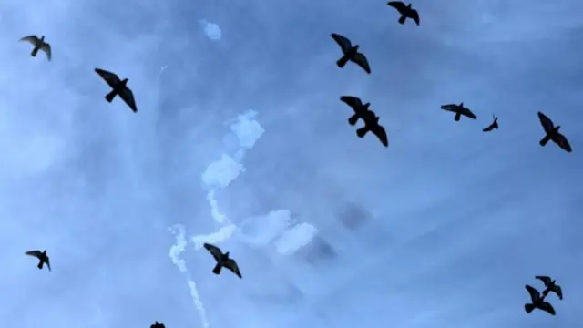 دخان في سماء الدوحة