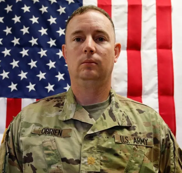 Major Jeffrey O’Brien, yatangajwe nk'umwe mu ngabo za Amerika zaguye muri Kuwait mu gitero cya drone ya Iran