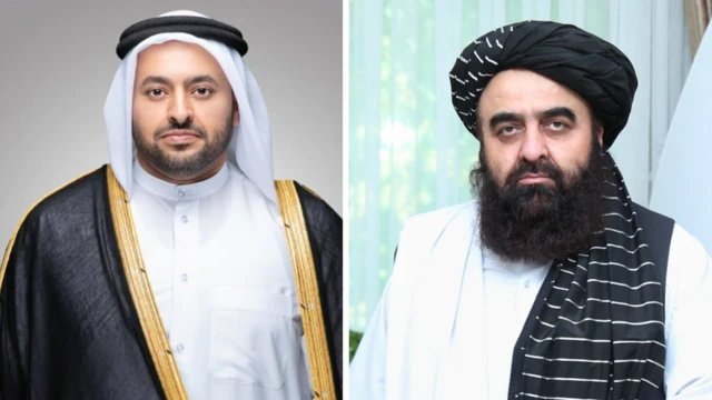 وزیران خارجه حکومت طالبان و قطر