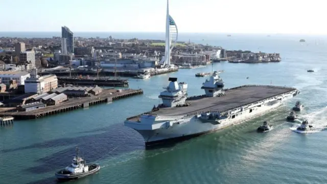 গত বছরের নভেম্বরে পোর্টসমাউথে এইচএমএস প্রিন্স অফ ওয়েলস