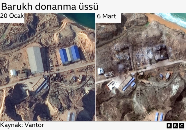 Barukh donanma üssünün uydu görüntüsü