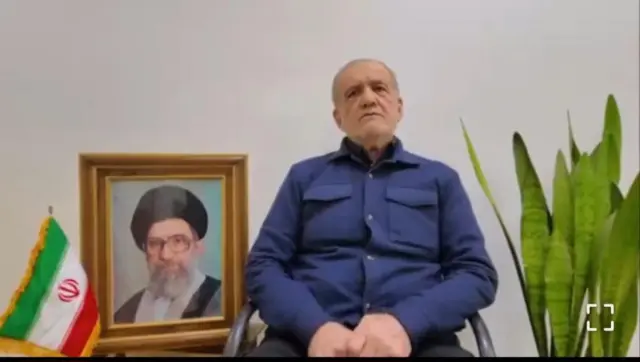 لقطة من فيديو للرئيس الإيراني