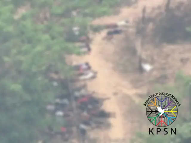 စစ်တပ်ရဲ့ လေကြောင်းတိုက်ခိုက်မှုကြောင့် ထိခိုက်သေဆုံးသူတွေရဲ့ မြင်ကွင်း