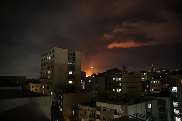 तेहरान में हवाई हमला