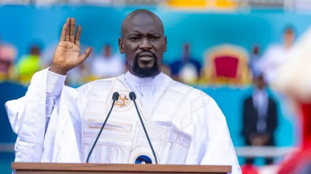 Perezida Doubouya yarahiye mu kwezi kwa Mutarama(1) uyu mwaka nyuma yo gutsinda amatora mu Ukuboza