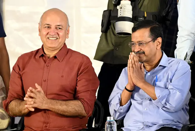 मनीष सिसोदिया और अरविंद केजरीवाल