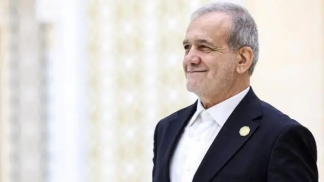 الرئيس الإيراني، مسعود بزشكيان