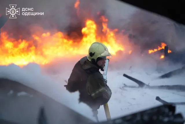 Последствия ночной атаки на Одесскую область