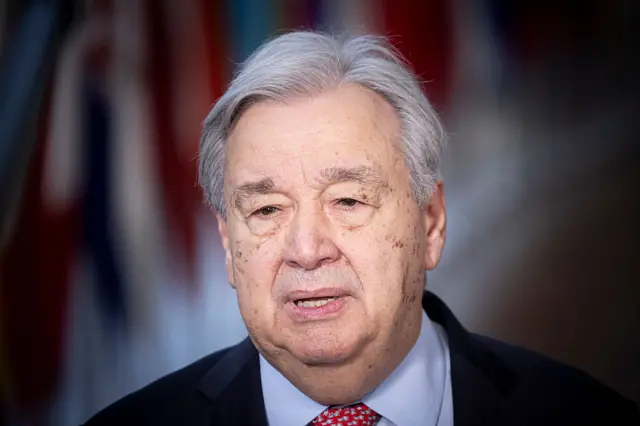 জাতিসংঘের মহাসচিব আন্তোনিও গুতেরেস