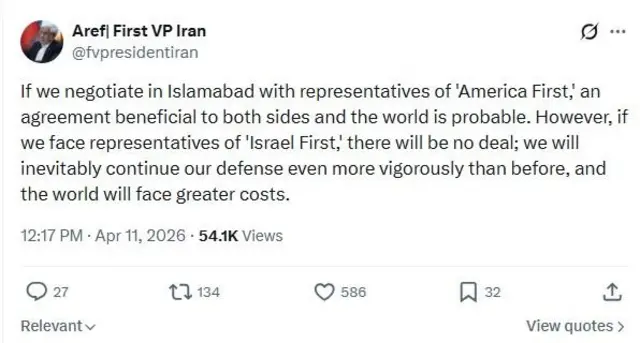 মোহাম্মদ রেজা আরেফের পোস্ট