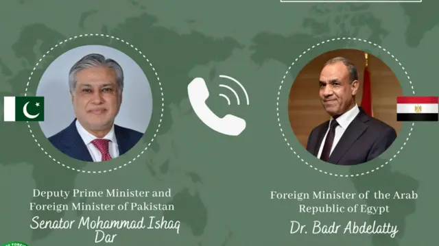 اسحاق ڈار اور مصر کے وزیر خارجہ کے درمیان اسلام آباد مذاکرات اور اس کی پیش رفت کے حوالے سے بات چیت