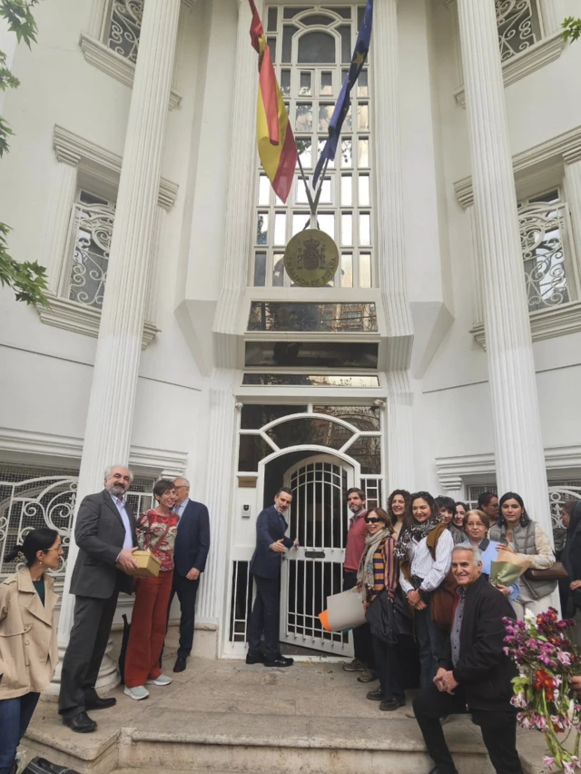 عکسی که سفارت اسپانیا از بازگشایی خود منتشر کرده است