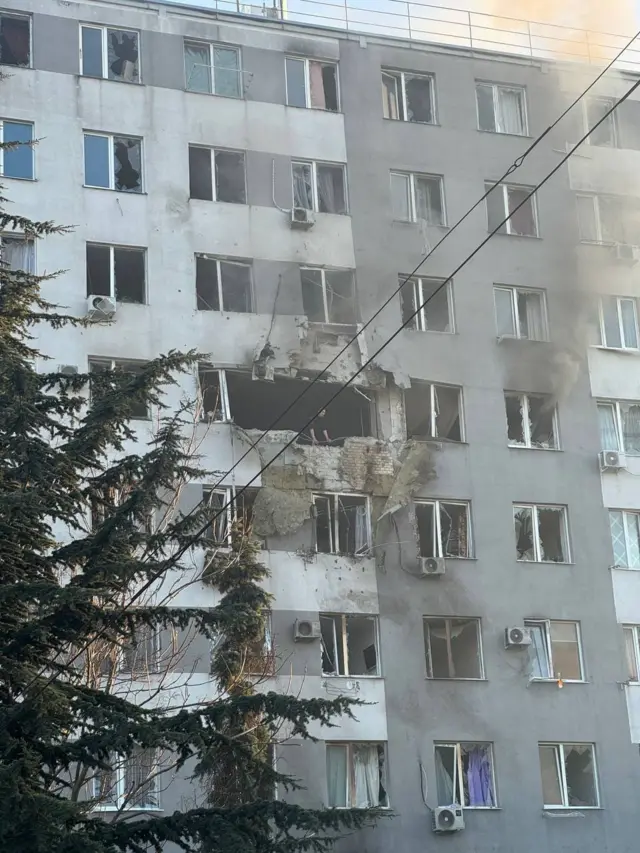 Поврежденный дом в Одессе