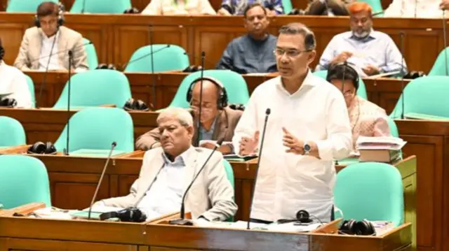 সংসদে কথা বলছেন প্রধানমন্ত্রী তারেক রহমান