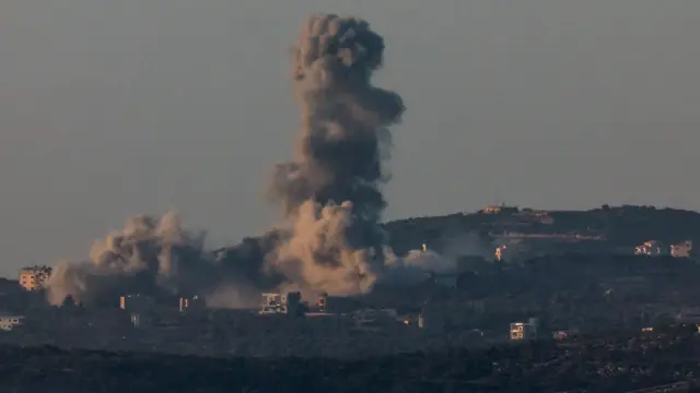 غارة إسرائيلية على بلدة رميش جنوب لبنان.