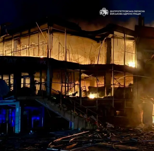 Последствия российской атаки в Днепропетровской области