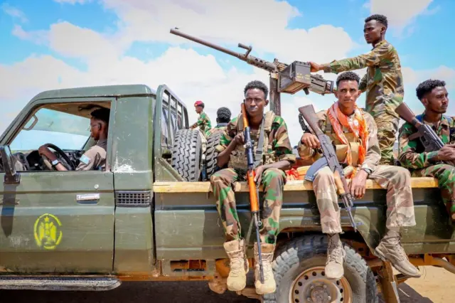 Mid ka mid ah gawaarida ciidamada Soomaaliya