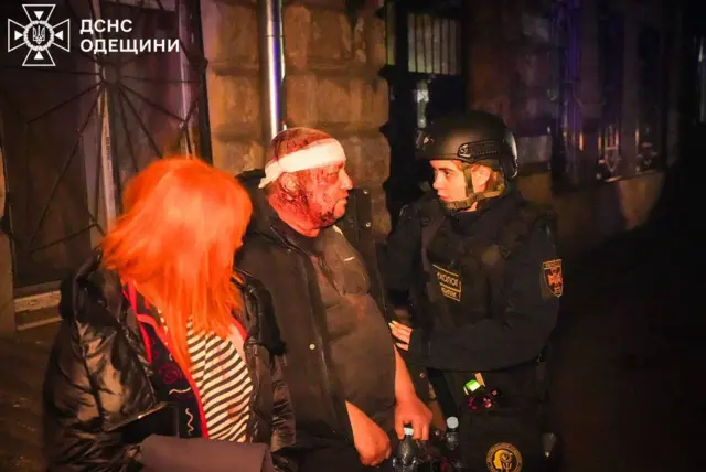 Один из пострадавших в результате атаки на Одессу