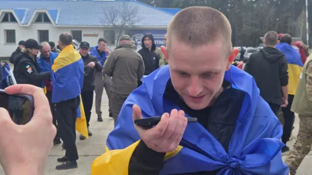 украинские военные, вернувшиеся из плена