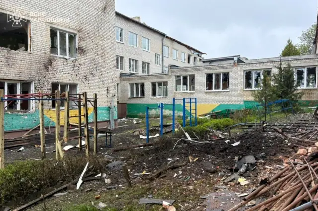 Последствия атаки в Балаклее