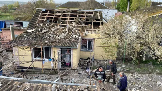 Последствия атаки дронов под Николаевым