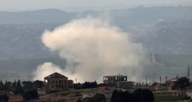 تصویری از حمله اسرائیل به روستایی در جنوب لبنان