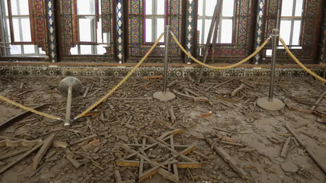 نمای داخلی تالار کاخ گلستان