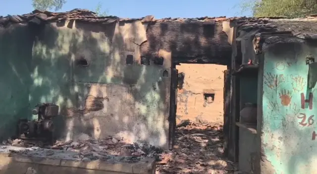 राजस्थान के टामटिया गांव में आगजनी