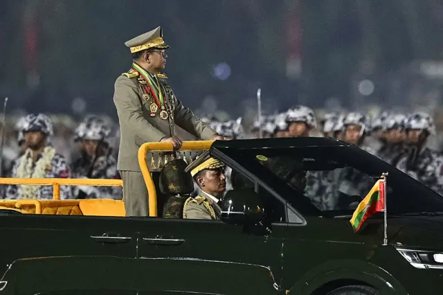 ၂၀၂၆ ခုနှစ်မှာ ကျင်းပတဲ့ တပ်မတော်နေ့ အခမ်းအနားကာလမှာ တပ်ချုပ်ရာထူးယူထားဆဲဖြစ်တဲ့ စစ်ခေါင်းဆောင် ဗိုလ်ချုပ်မှူးကြီးမင်းအောင်လှိုင်