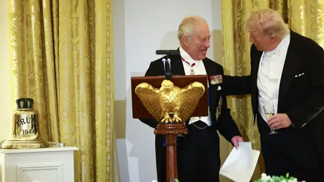 امریکی صدر ٹرمپ اور برطانوی بادشاہ چارلس