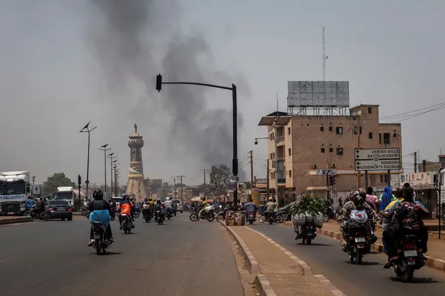 Picha ikionyesha machafuko yaliyoshuhudia nchini Mali