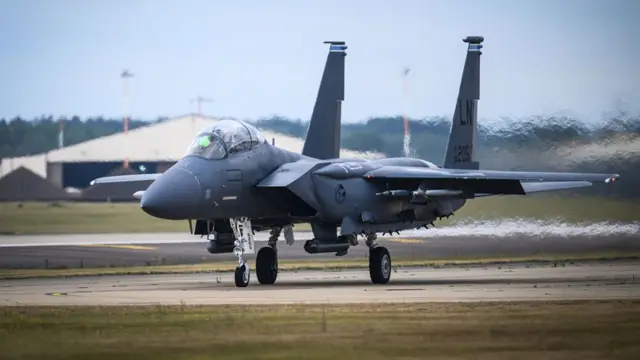 अमेरिकी वायुसेना का एक एफ़-15ई (फ़ाइल फ़ोटो)