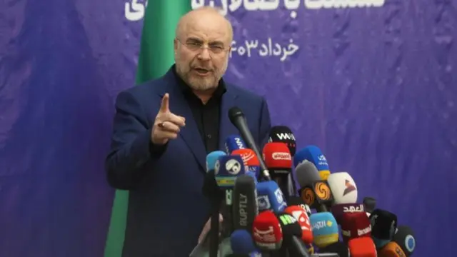 رئيس البرلمان الإيراني، محمد باقر قاليباف