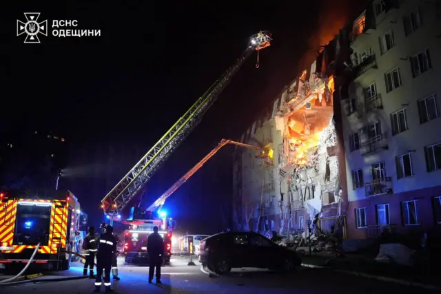 Последствия атаки в Одессе