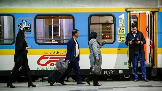 যুদ্ধের আগে তোলা তেহরান রেলওয়ে স্টেশনের ফাইল ছবি