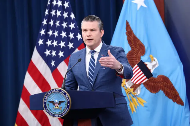 وزير الحرب الأمريكي بيت هيغسيث